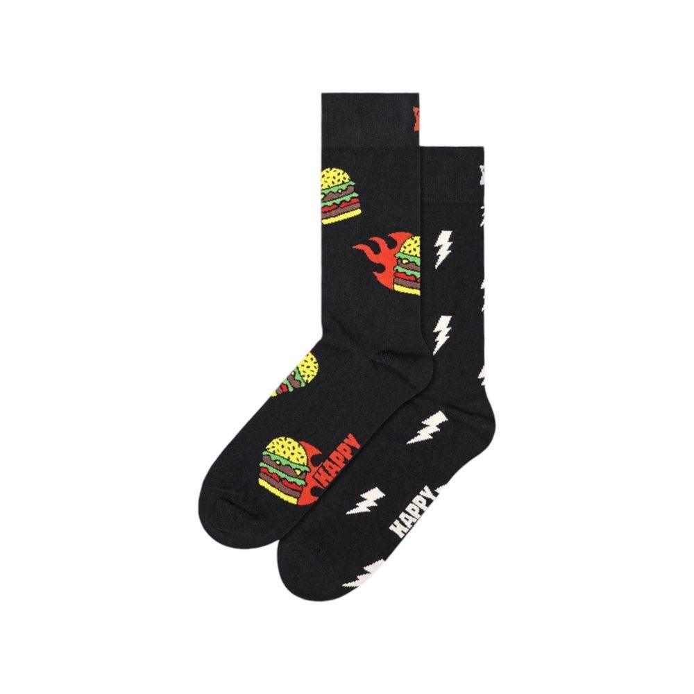 Happy Socks Black Cotton Sock - Hilstor