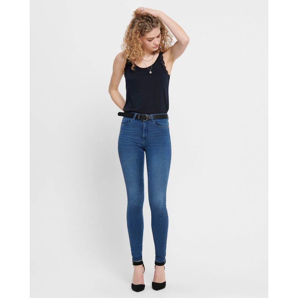 Only Light Blue Cotton Jeans & Pant - Hilstor