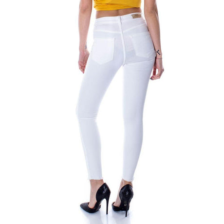 Only White Cotton Jeans & Pant - Hilstor