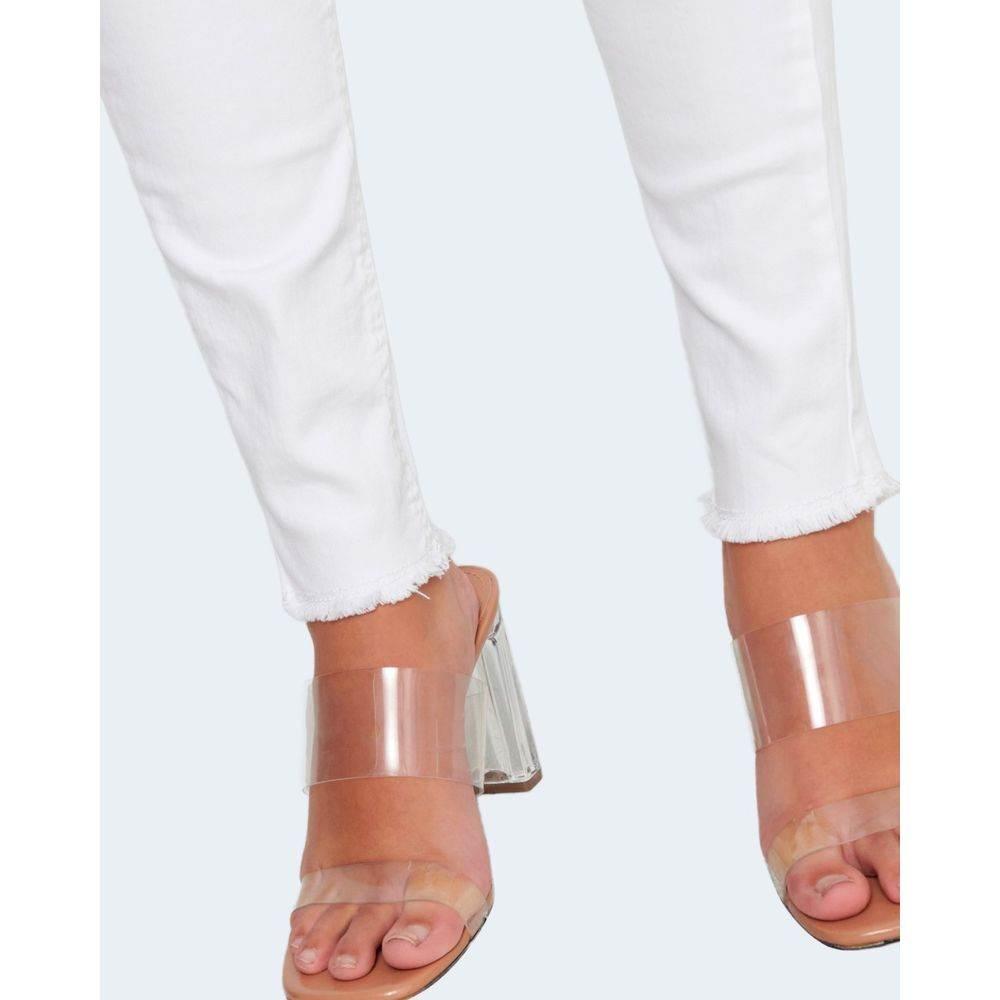 Only White Cotton Jeans & Pant - Hilstor