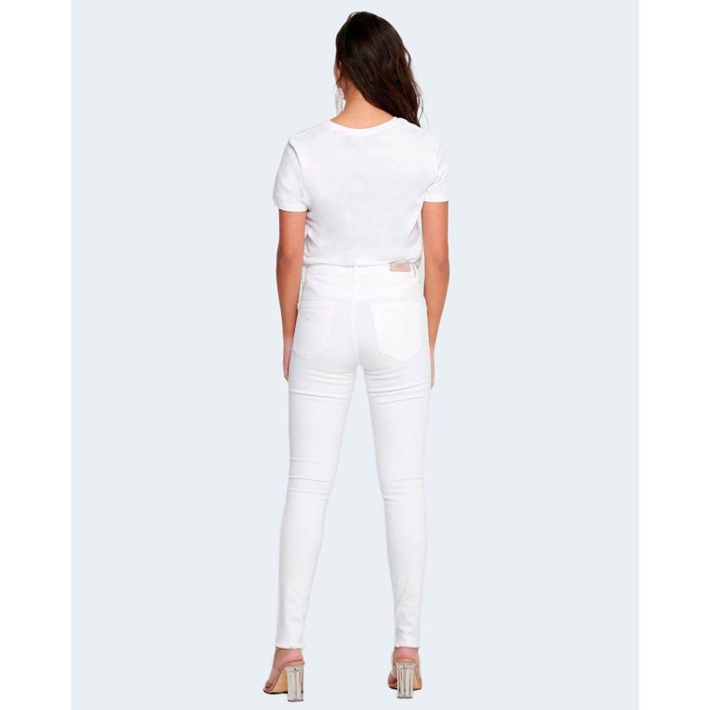Only White Cotton Jeans & Pant - Hilstor