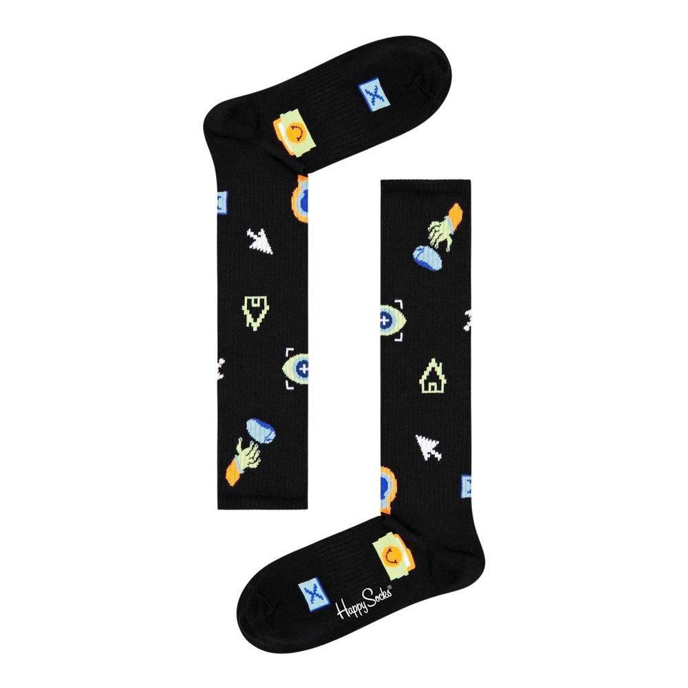 Happy Socks Black Cotton Tights & Sock - Hilstor