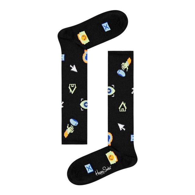 Happy Socks Black Cotton Tights & Sock - Hilstor