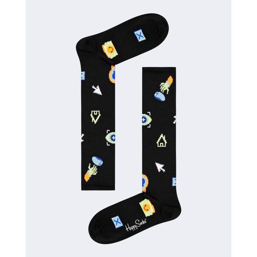 Happy Socks Black Cotton Tights & Sock - Hilstor