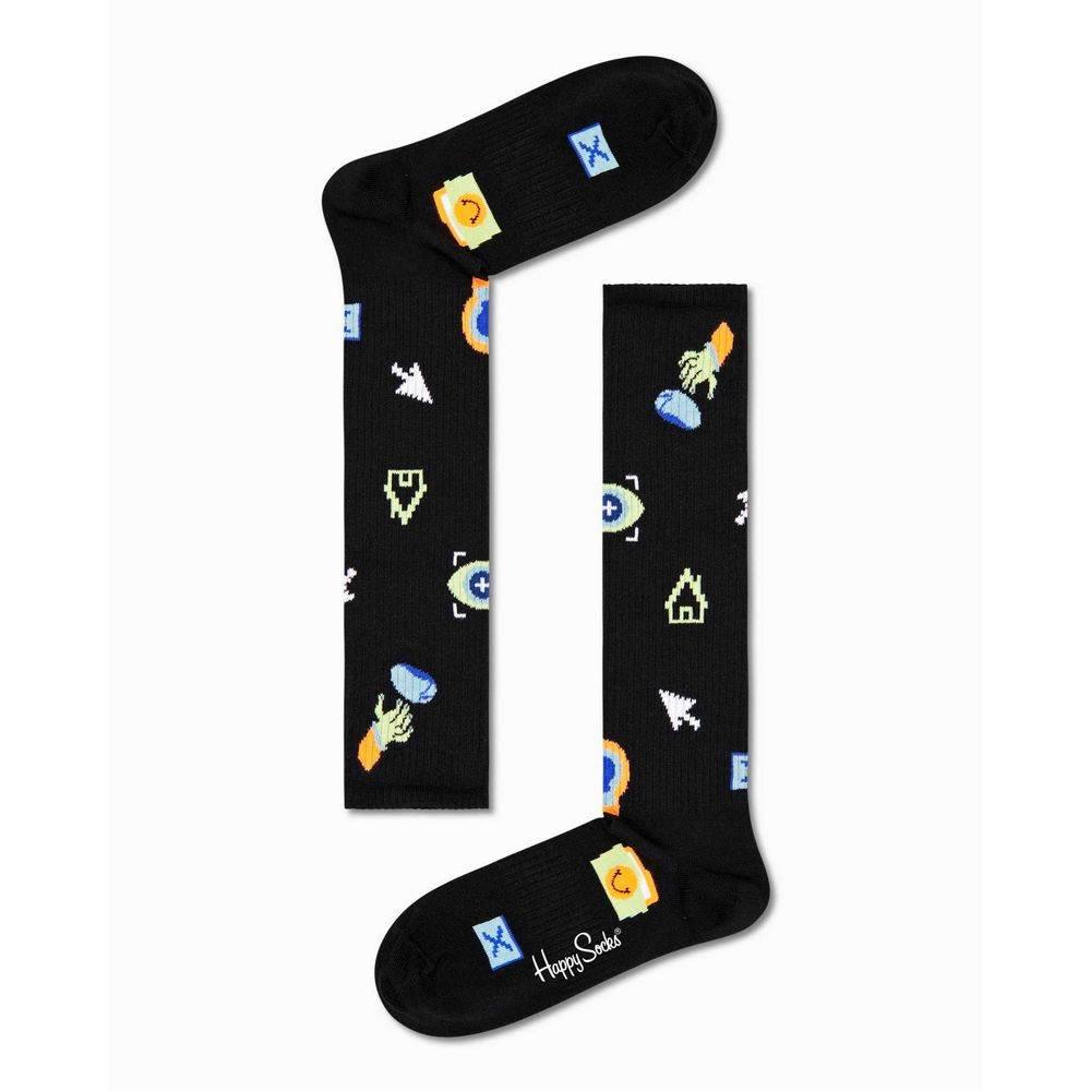Happy Socks Black Cotton Tights & Sock - Hilstor