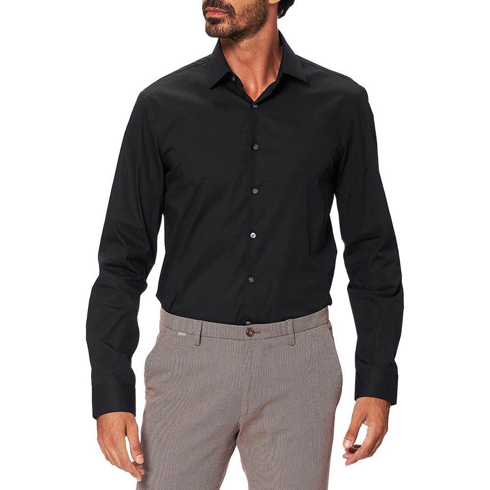 Calvin Klein Black Cotton Shirt - Hilstor