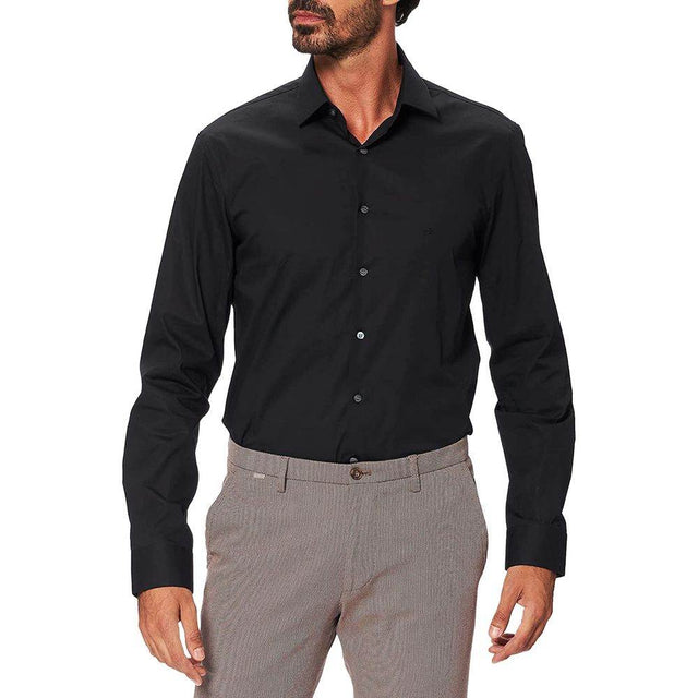 Calvin Klein Black Cotton Shirt - Hilstor