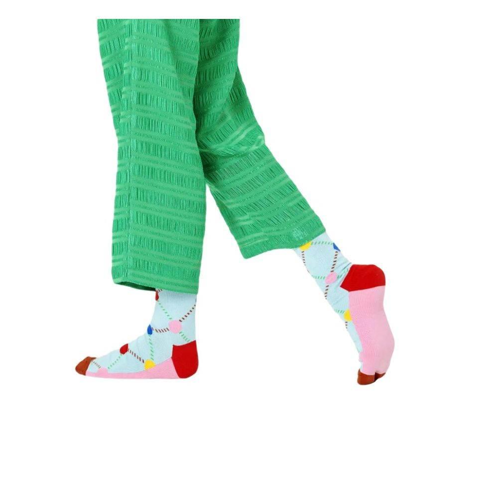 Happy Socks Blue Cotton Tights & Sock - Hilstor