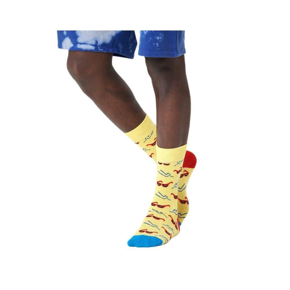 Happy Socks Yellow Cotton Tights & Sock - Hilstor