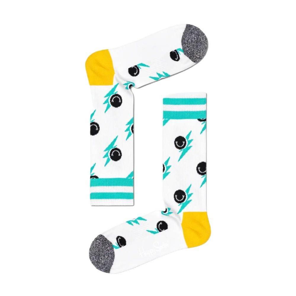 Happy Socks White Cotton Tights & Sock - Hilstor