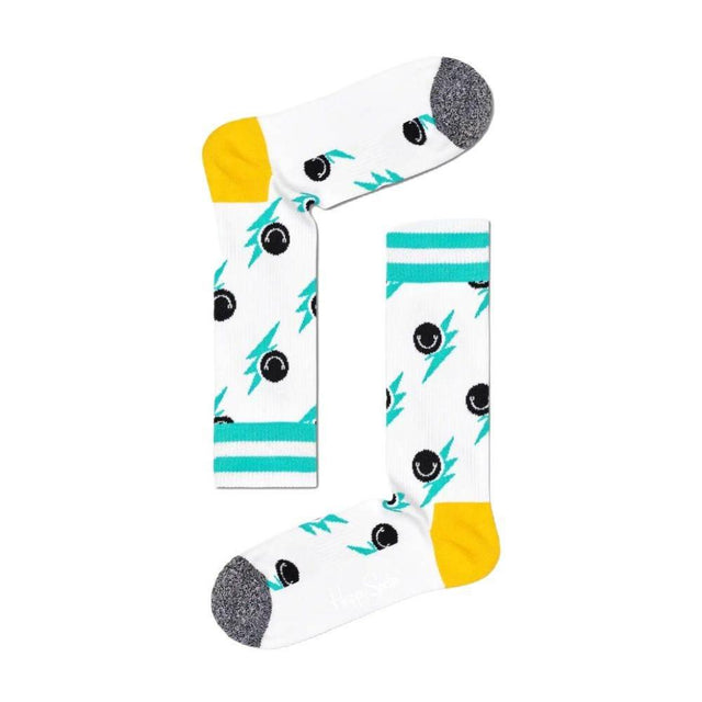 Happy Socks White Cotton Tights & Sock - Hilstor