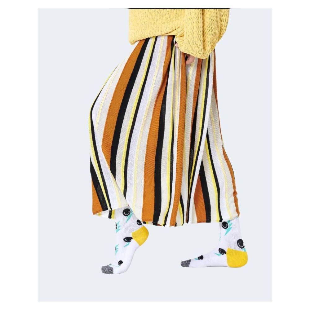 Happy Socks White Cotton Tights & Sock - Hilstor