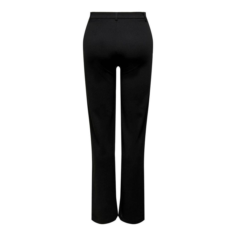Jacqueline De Yong Black Elastane Pant - Hilstor