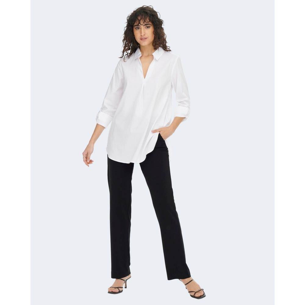 Jacqueline De Yong Black Elastane Pant - Hilstor