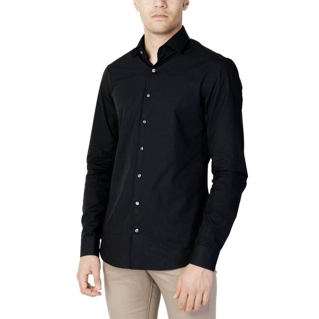 Calvin Klein Black Cotton Shirt - Hilstor