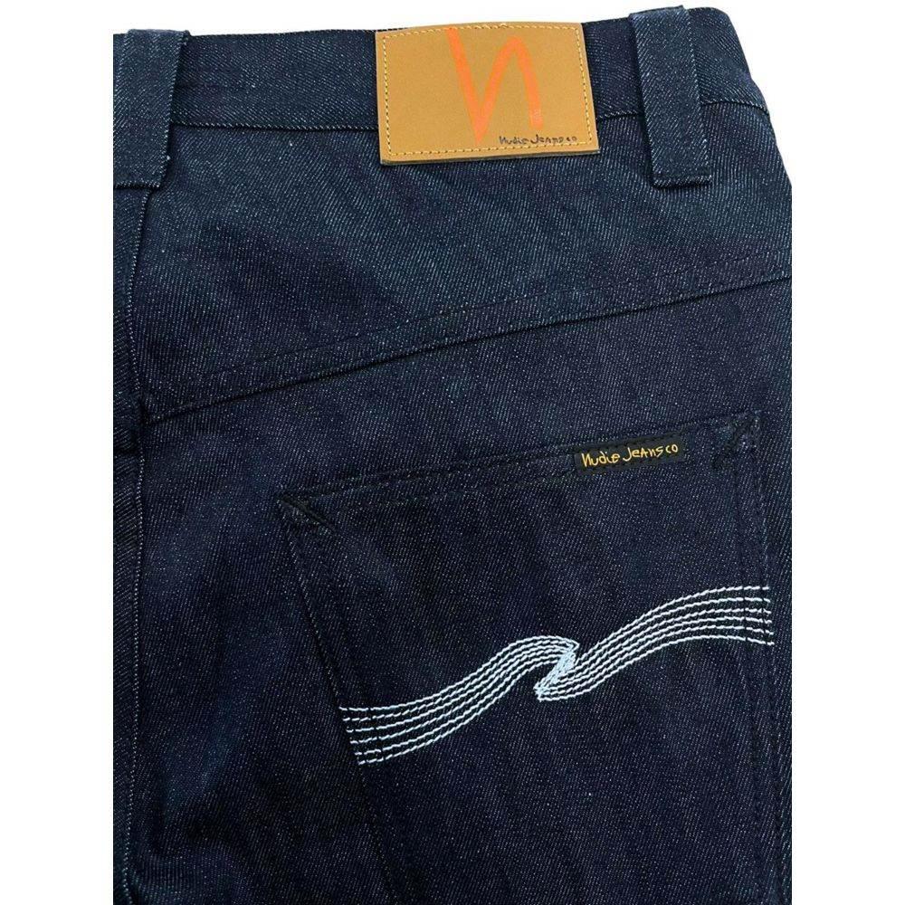 Nudie Jeans Blue Cotton Men Jeans - Hilstor