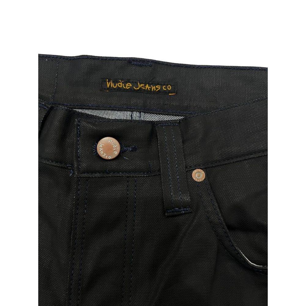 Nudie Jeans Black Cotton Men Jeans - Hilstor