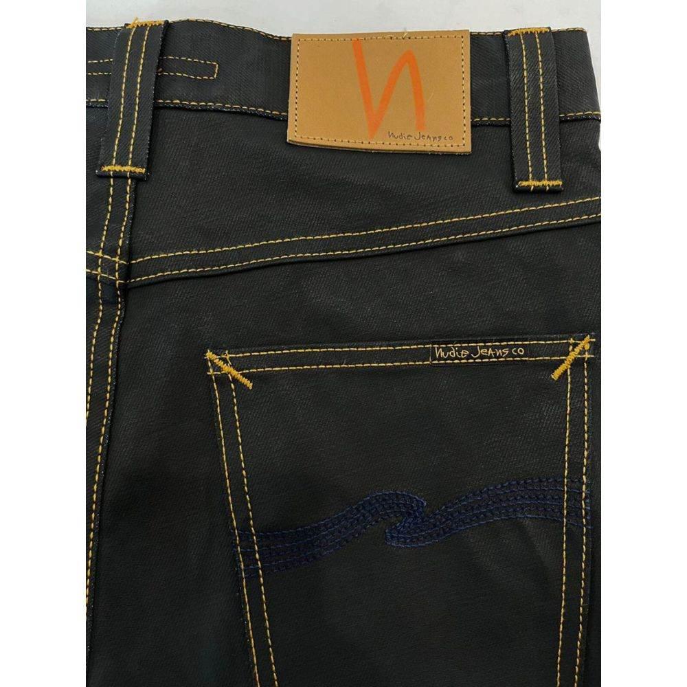 Nudie Jeans Black Cotton Men's Jean - Hilstor