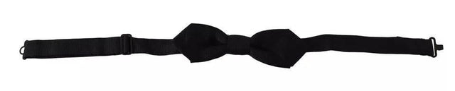 Dolce & Gabbana Blue Solid 100% Silk Adjustable Neck Bow Tie - Hilstor