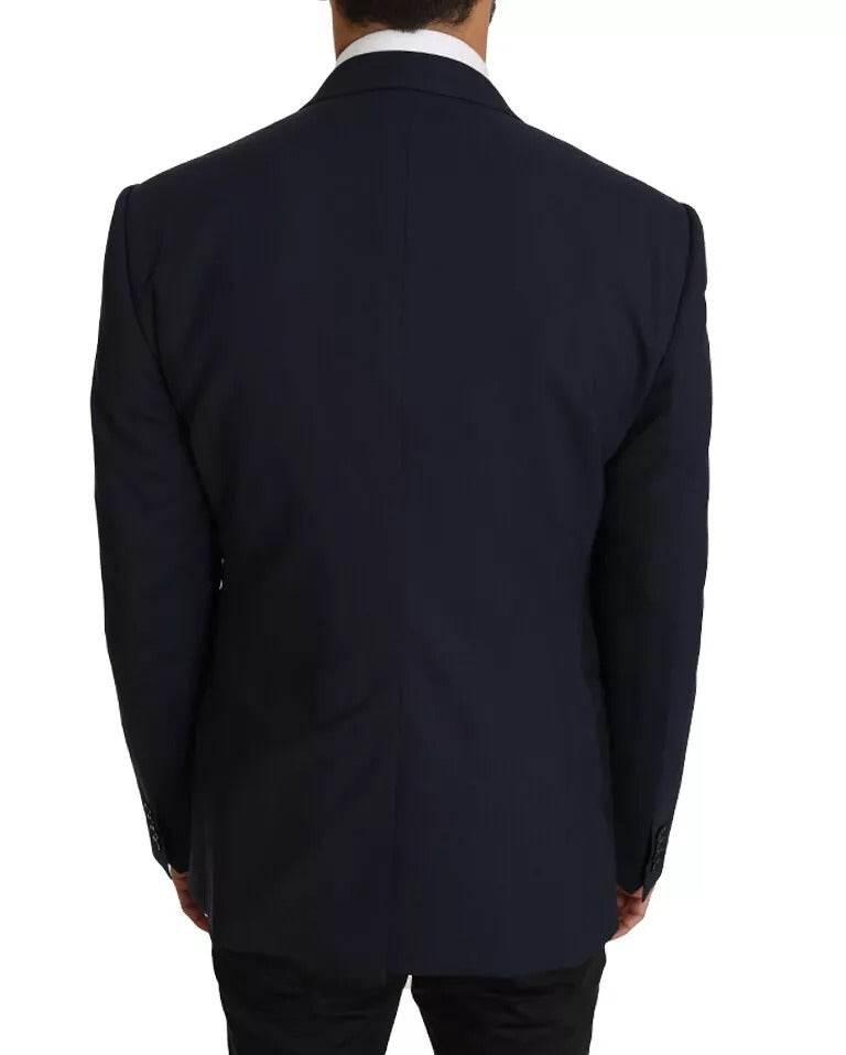 Dolce & Gabbana Blue Wool MARTINI Blazer Vest 2 Piece - Hilstor
