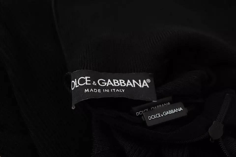Dolce & Gabbana Black Turtleneck Slim Fit Pullover Sweater - Hilstor