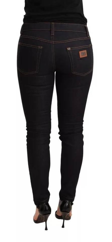 Dolce & Gabbana Blue Cotton Stretch Slim Fit Denim Jeans - Hilstor