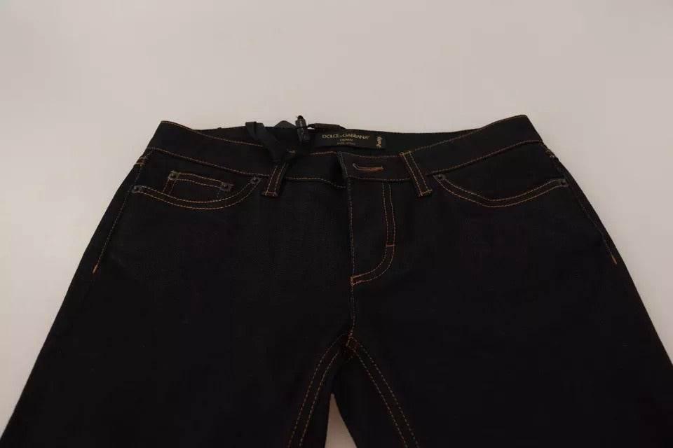 Dolce & Gabbana Blue Cotton Stretch Slim Fit Denim Jeans - Hilstor