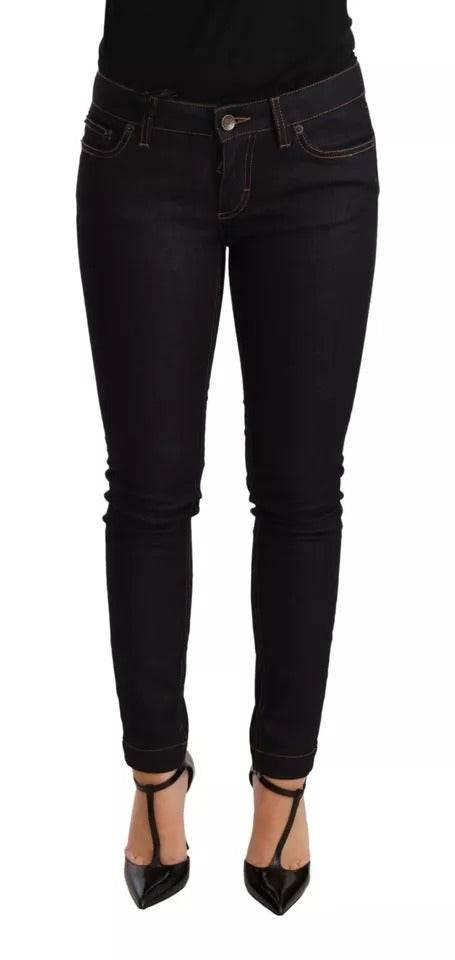 Dolce & Gabbana Blue Cotton Stretch Slim Fit Denim Jeans - Hilstor