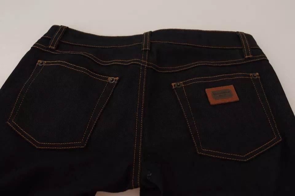 Dolce & Gabbana Blue Cotton Stretch Slim Fit Denim Jeans - Hilstor