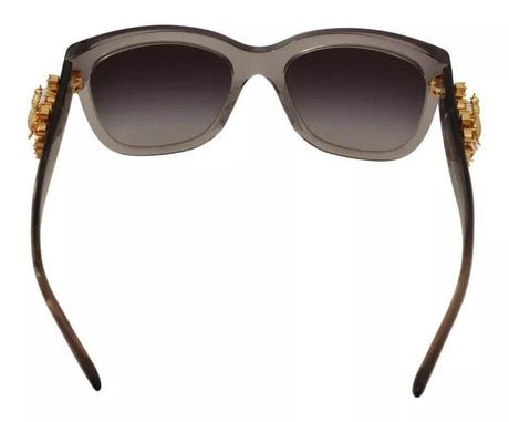 Dolce & Gabbana DG 4247-B-F Clear Embellished Crystal Acetate Sunglasses - Hilstor