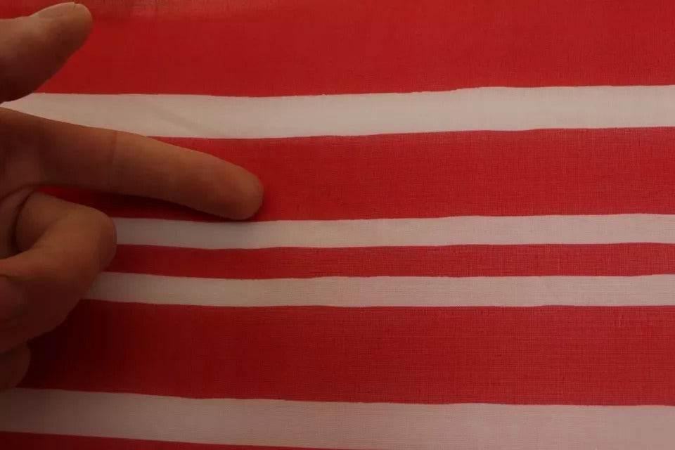 Dolce & Gabbana Red White Striped Capri Wrap Shawl Scarf - Hilstor