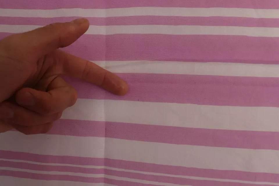 Dolce & Gabbana Pink White Striped Cannes Wrap Shawl Scarf - Hilstor