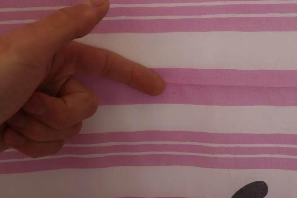 Dolce & Gabbana Pink White Striped Cotton Wrap Shawl Scarf - Hilstor