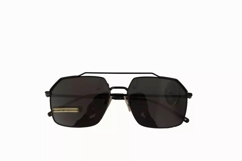 Dolce & Gabbana DG2250 Black Metal Full Rim Square Eyewear Sunglasses - Hilstor