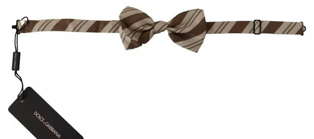 Dolce & Gabbana Multicolor Patterned Adjustable Neck Bow Tie Men - Hilstor