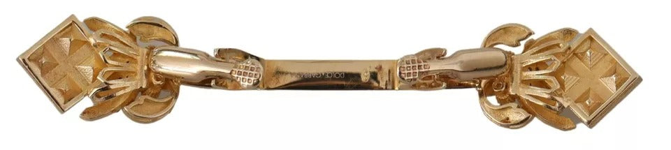 Dolce &amp; Gabbana forgyldt 925 sterlingsølv krystalkrave stopbroche