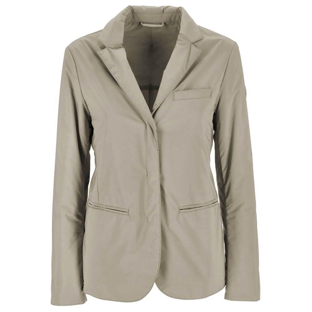 People Of Shibuya Beige Polyester Jackets & Coat - Hilstor