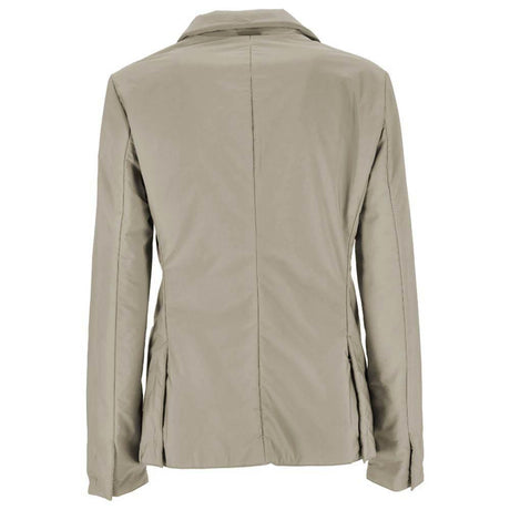 People Of Shibuya Beige Polyester Jackets & Coat - Hilstor