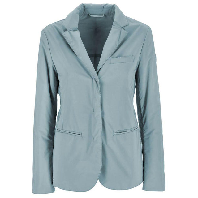 People Of Shibuya Light Blue Polyester Jackets & Coat - Hilstor