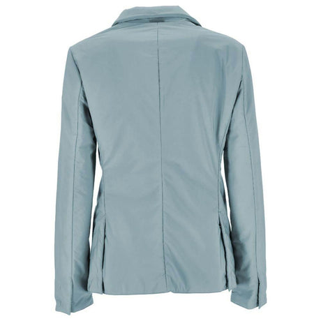 People Of Shibuya Light Blue Polyester Jackets & Coat - Hilstor