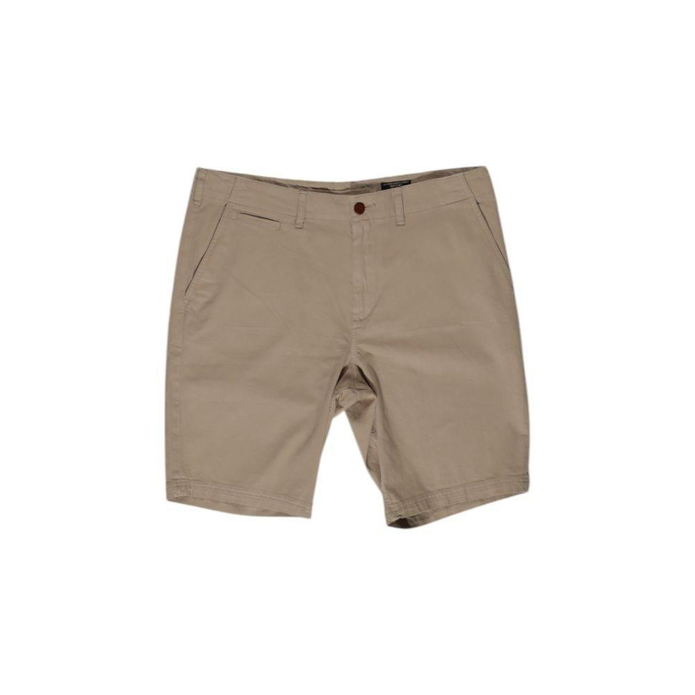 Superdry Beige Cotton Bermuda - Hilstor