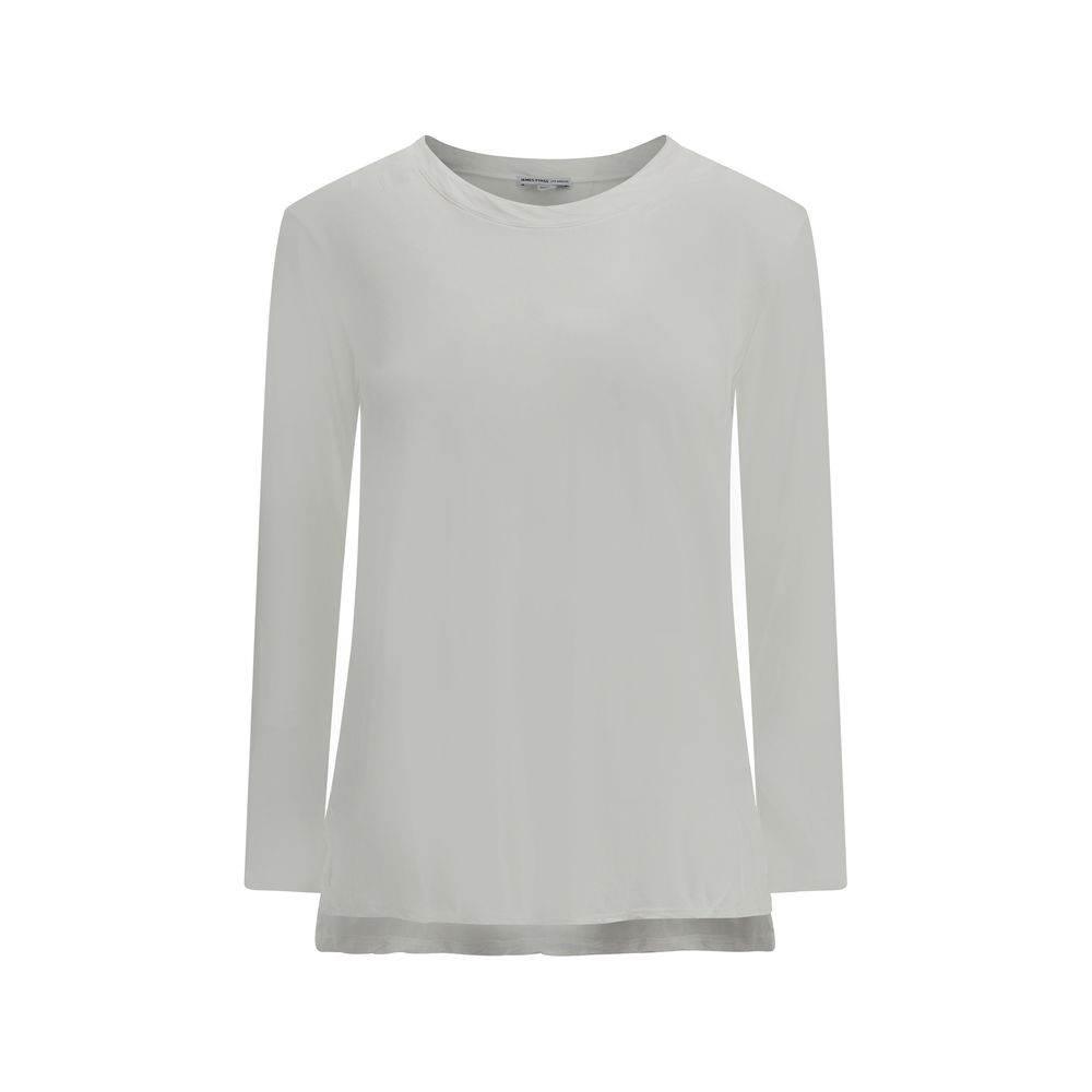 James Perse Semi-transparent Long Sleeve Jersey - Hilstor