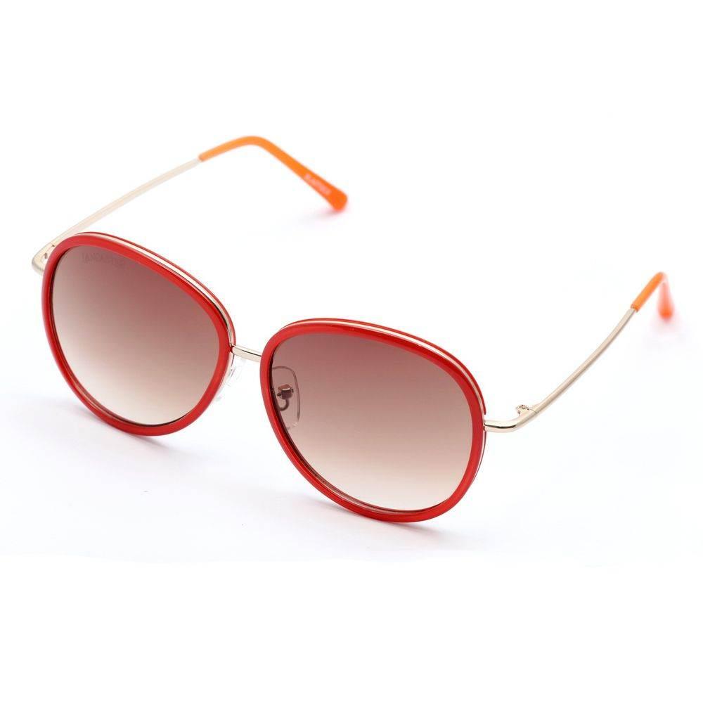 Lancaster Red Metal Sunglasses - Hilstor