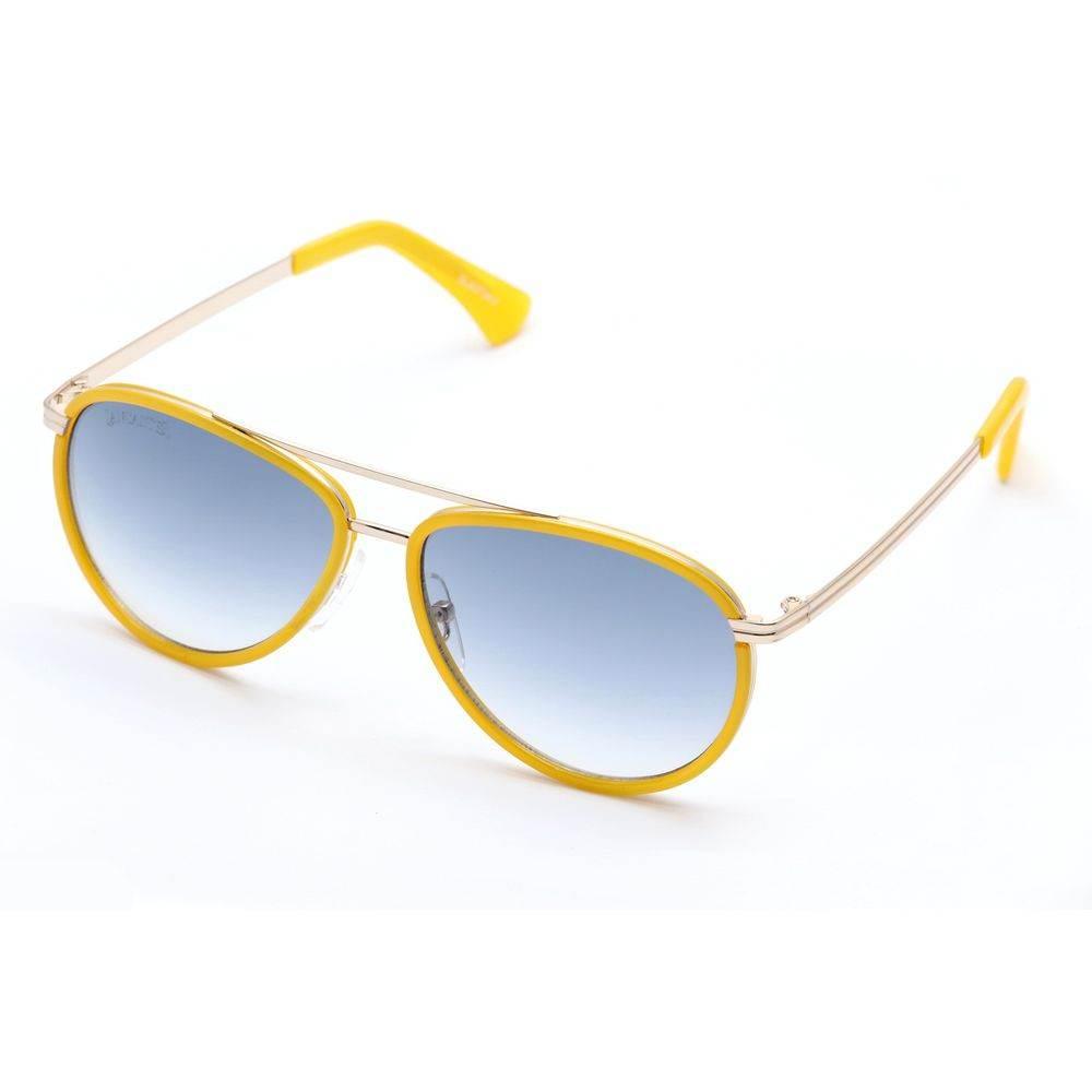 Lancaster Yellow Metal Sunglasses - Hilstor