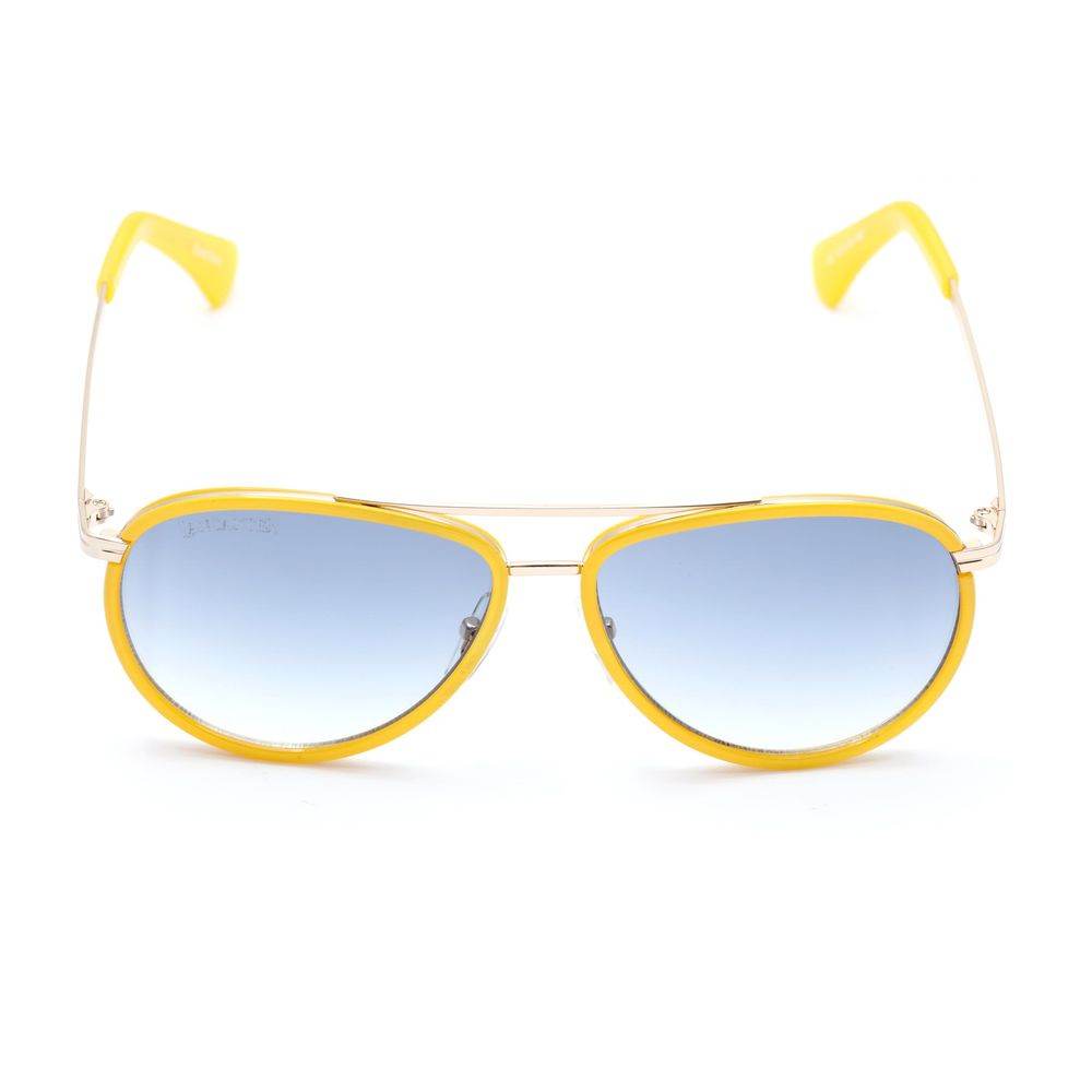 Lancaster Yellow Metal Sunglasses - Hilstor