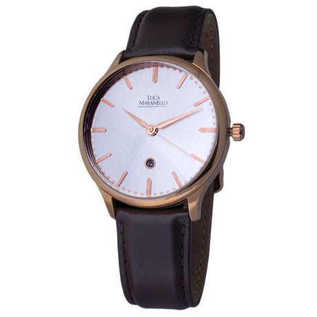 Luca Maranello Brown Leather Watch - Hilstor