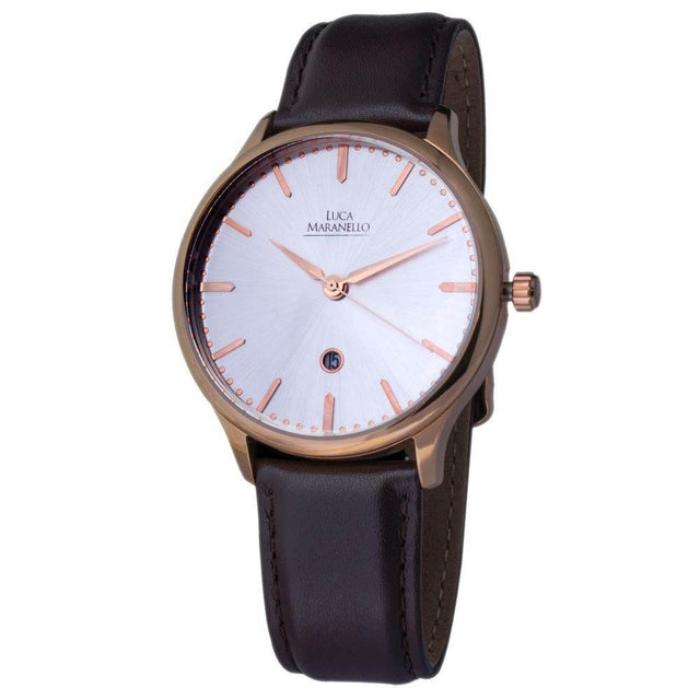 Luca Maranello Brown Leather Watch - Hilstor