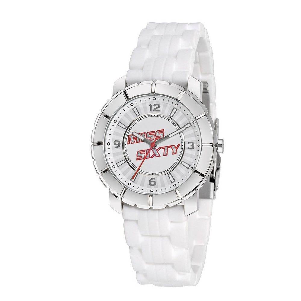 Miss Sixty White Rubber Watch - Hilstor
