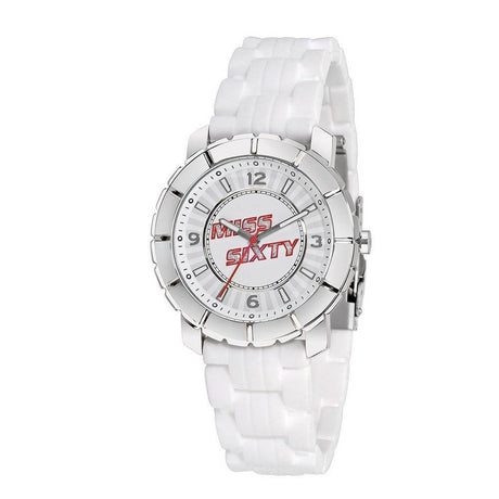 Miss Sixty White Rubber Watch - Hilstor