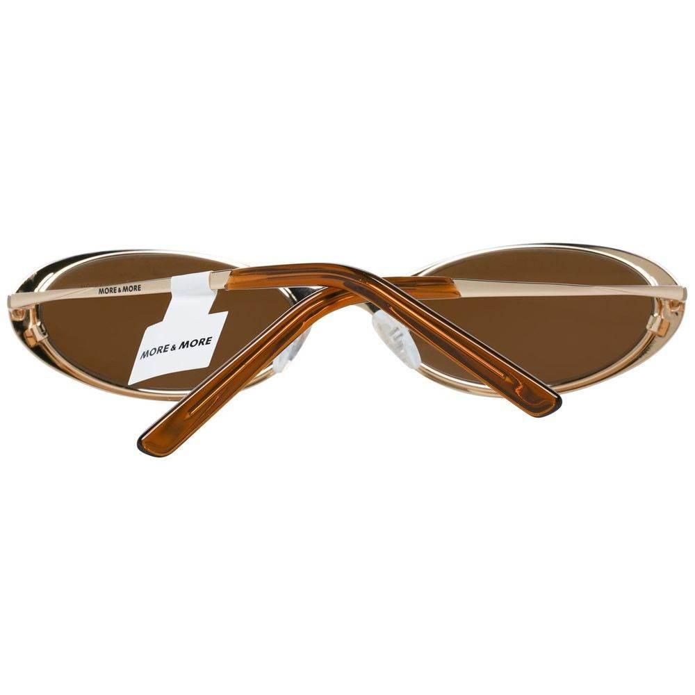 More & More Gold Metal Sunglasses - Hilstor